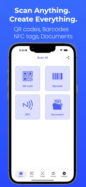Scan All: QR Barcode NFCs Docs screenshot 1