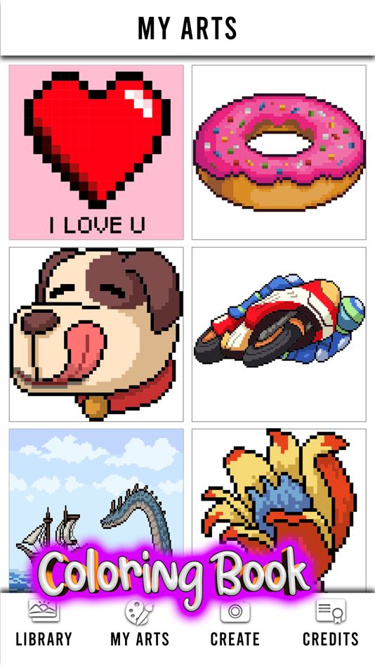 #2. BitColor: Make Art with Pixel (iOS) 由: Nguyen Thanh Nam