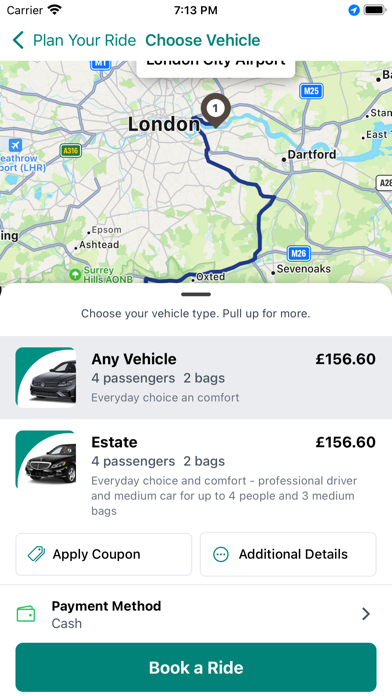 Airport Cars Gatwick Screenshot