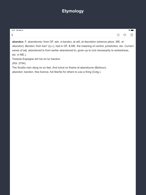 Screenshot #5 pour Modern English Etymology