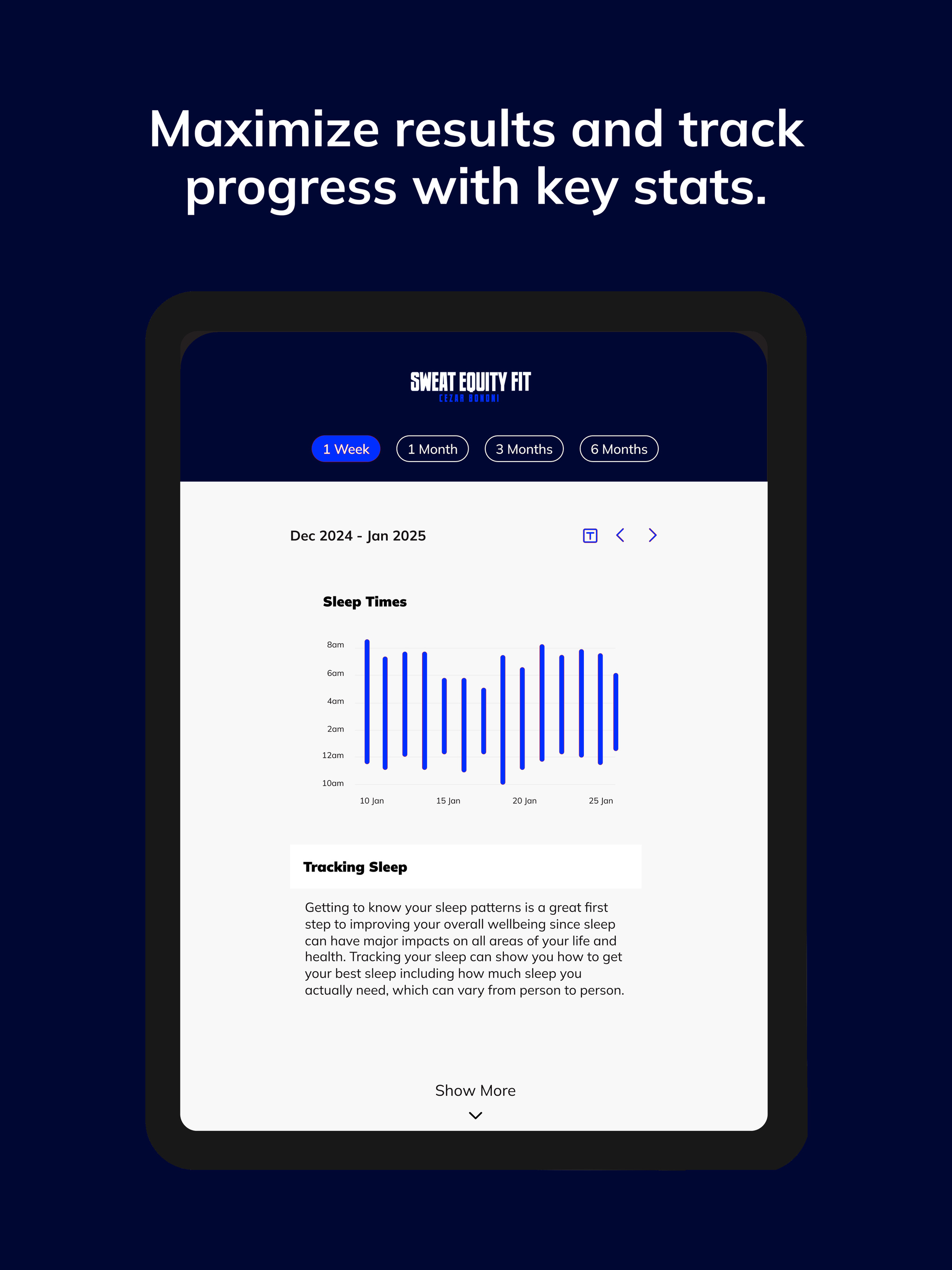 Sweat Equity Fit App