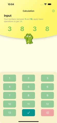 Croc 24 - Math Game Screenshot 1 of 8