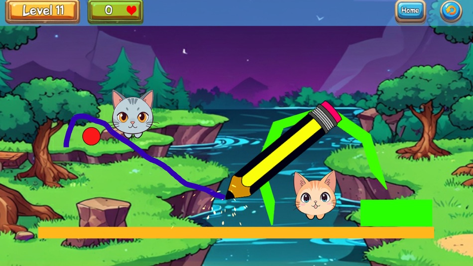 #4. Draw to Save The Cat (iOS) By: Eventronic Systems, SL