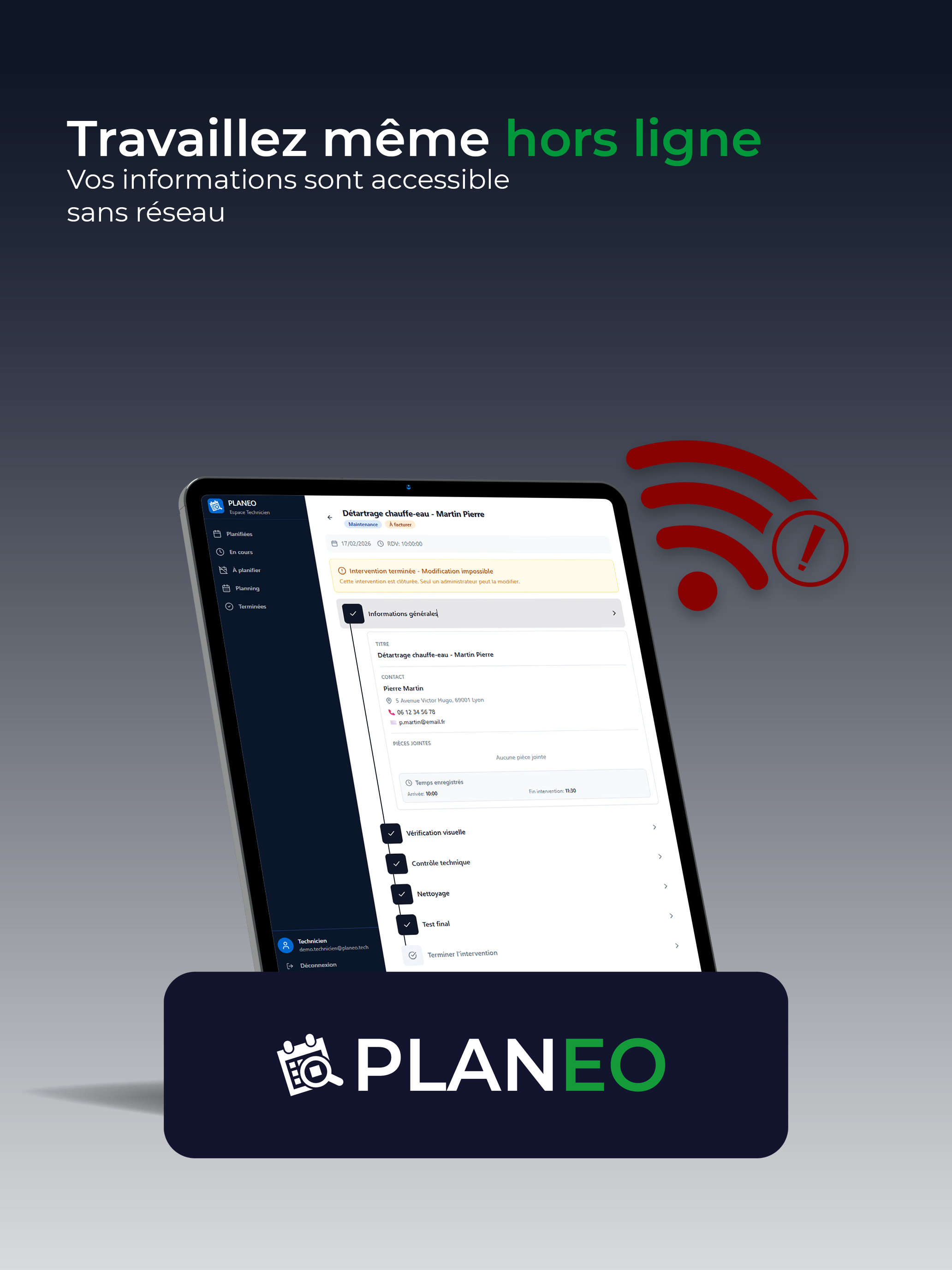 Planeo - Gestion interventions screenshot 10