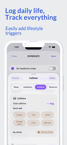 Migraine Attack Diary Screenshot 4 of 5