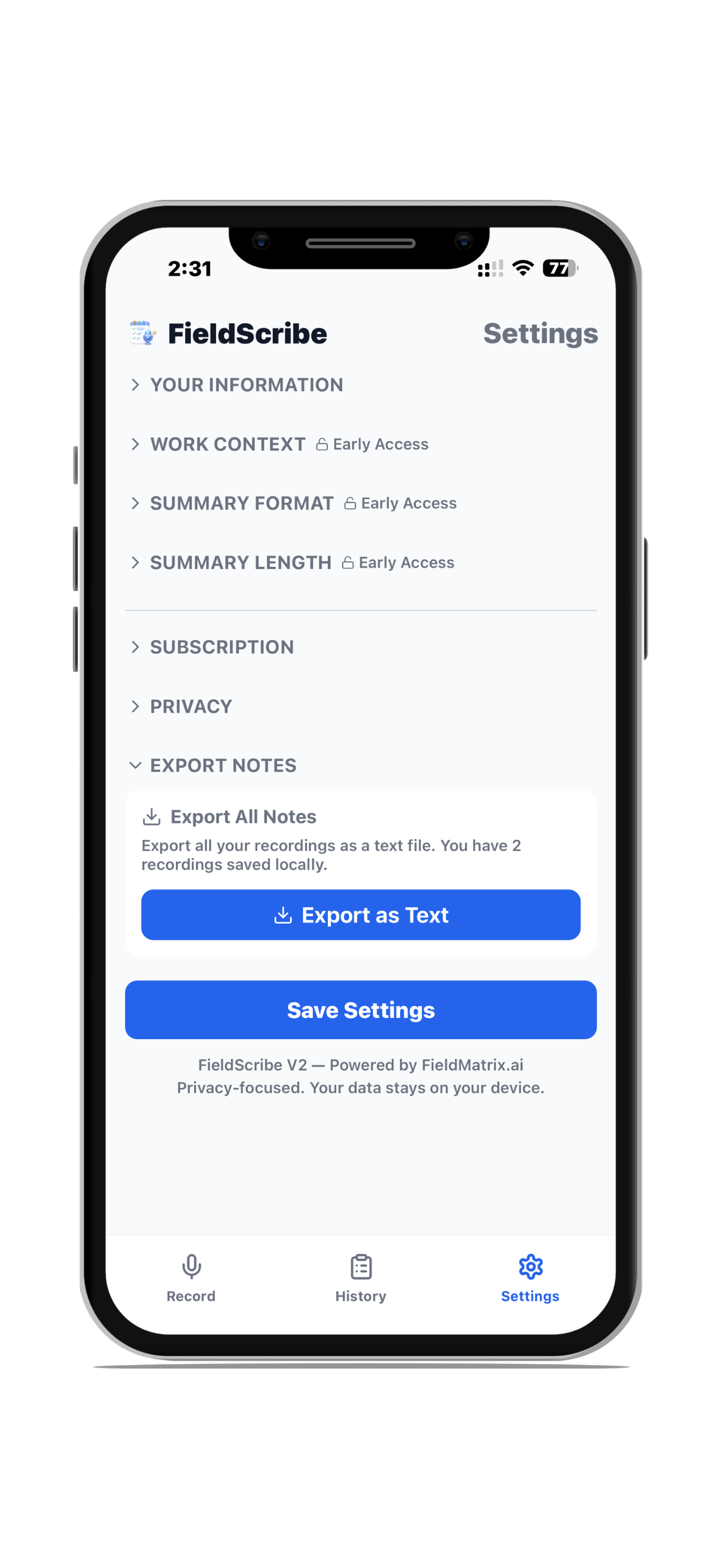 FieldScribe screenshot 6