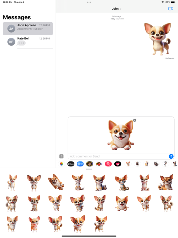 Screenshot #5 pour Happy Chihuahua Stickers