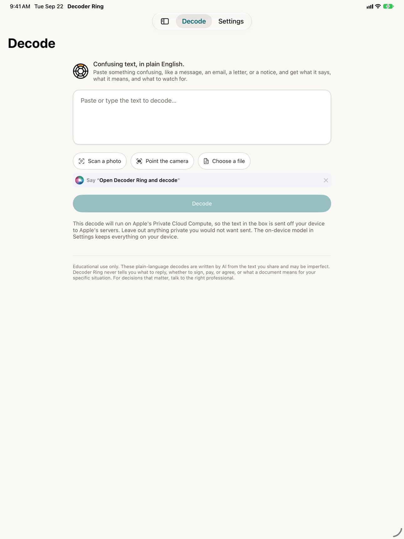 Screenshot 7 of Decoder Ring: Plain English