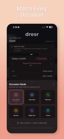 Dresr - Weather Outfit Planner screenshot