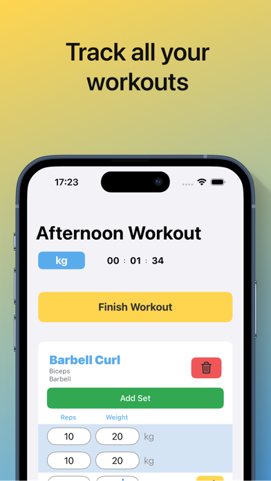 BestLift - Track Your Workouts Screenshot