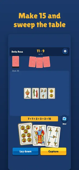 Escoba Pixel: 15 Card Game screenshot 1