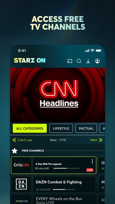 STARZ ON Screenshot