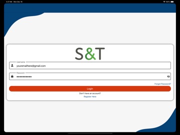 My S&T Account iPad screenshot