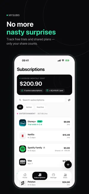 MySubis - Subscription Tracker screenshot 2