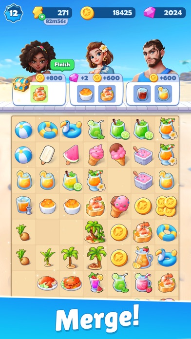 Tasty Travels: Merge Game screenshot 1