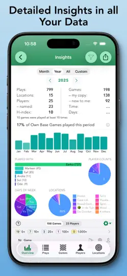 Screenshot von Board Game Stats auf dem iPhone 4