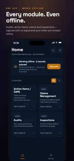 Скриншот QEHS Ethos на iPhone 2