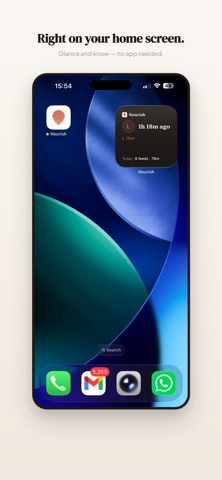 Nourish - Feed & Sleep Tracker iPhone screenshot