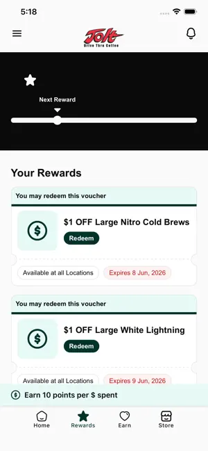 Jolt Drive Thru Coffee screenshot 2