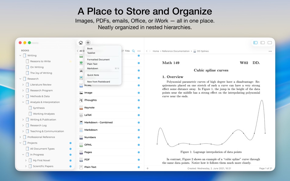 #2. Notebooks: Write and Organize (macOS) 게시자: Alfons Schmid