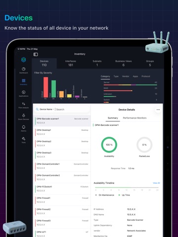 OpManager Nexus | On-Premises iPad screenshot