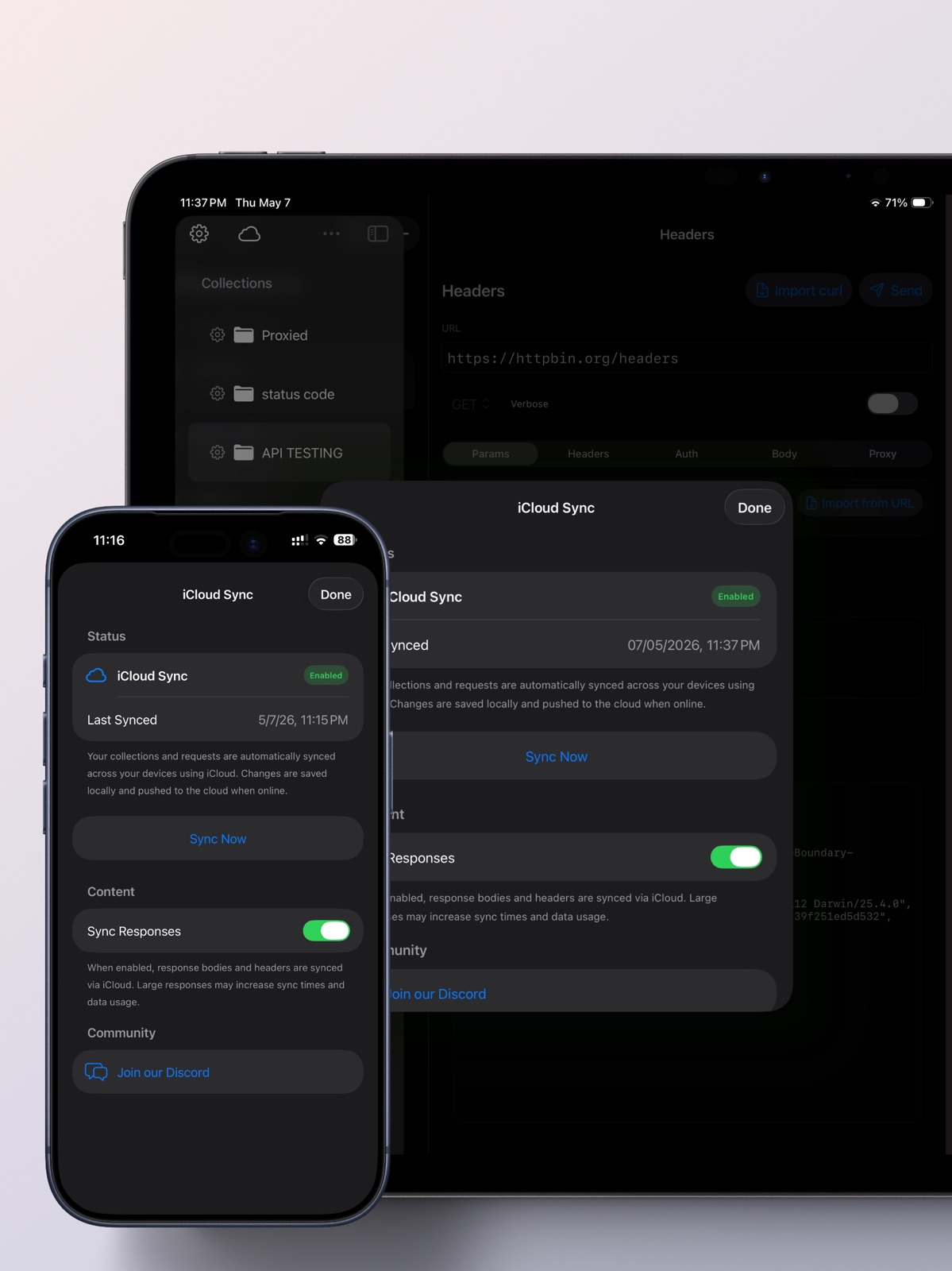 ApiClientSync ipad screenshot 3
