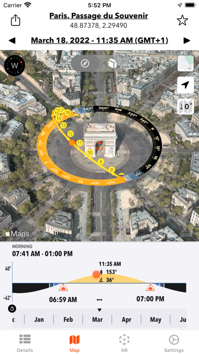 Sun Tracker AR Screenshot