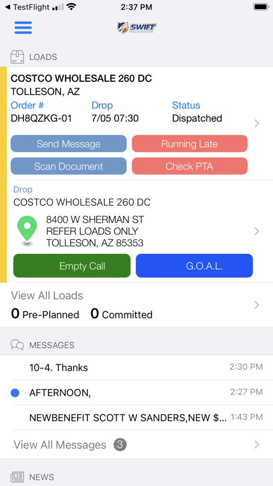#1. Pointe. (iOS) Podle: Knight Transportation