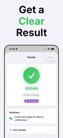 Vegan Scanner: Food Check iPhone screenshot