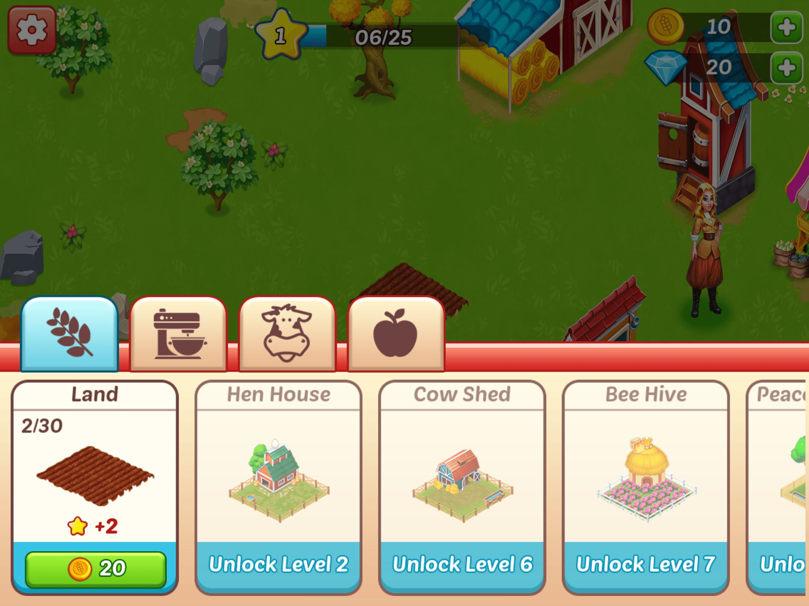 Happy Farm Town Harvest