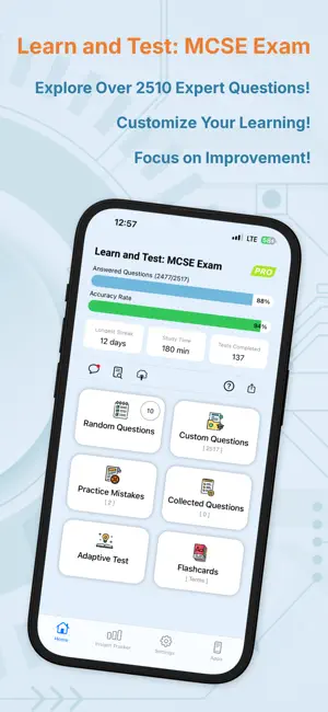 Learn and Test: MCSE Exam screenshot 1