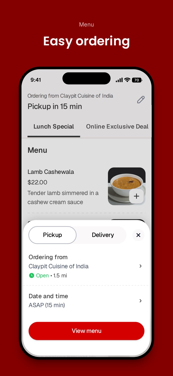 Claypit Cuisine of India iphone screenshot 3