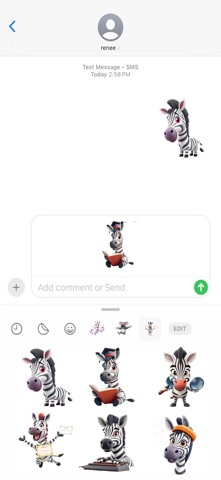 编码斑马贴纸 screenshot