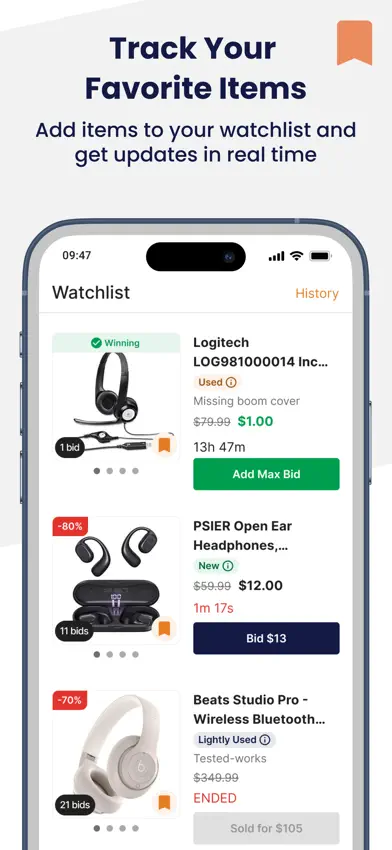 Vista Auction screenshot 4