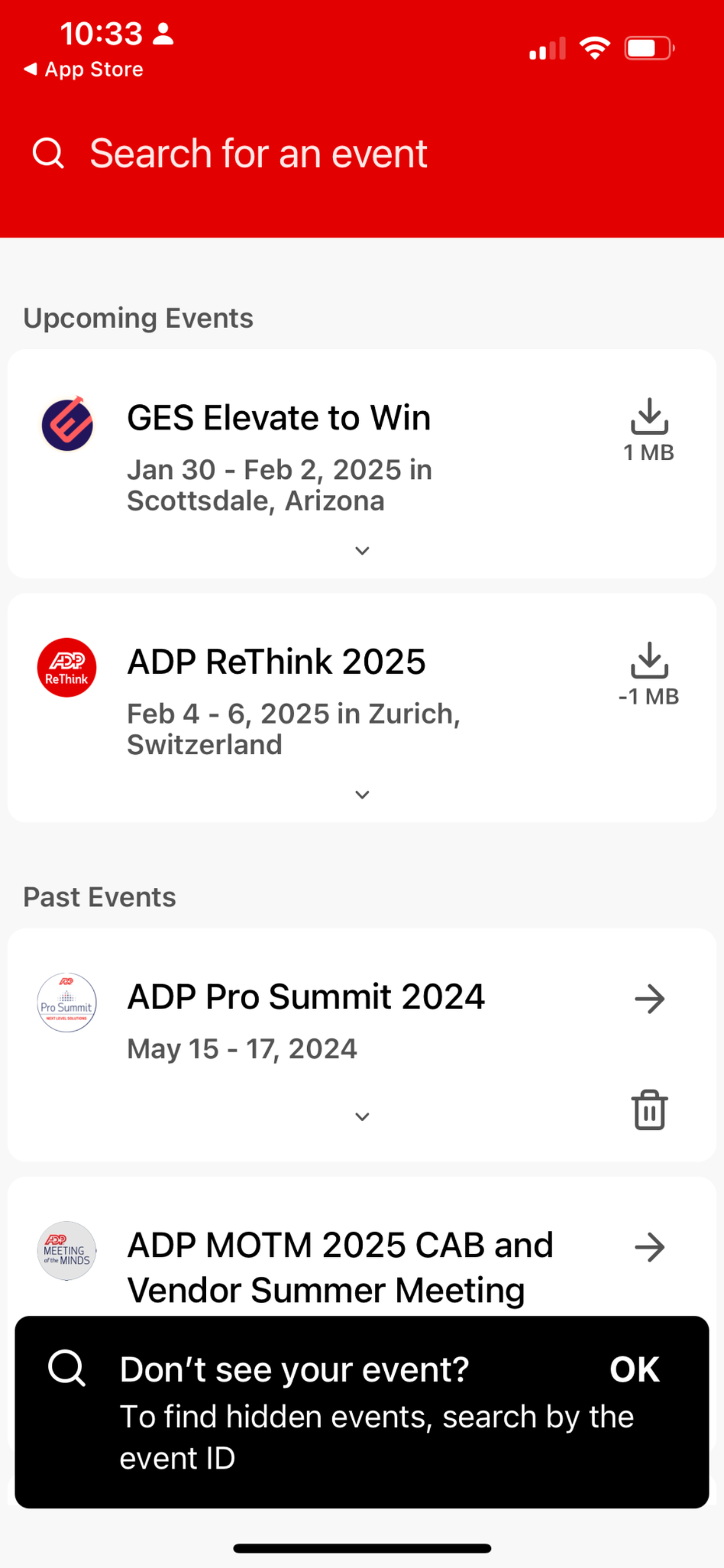 ADP Events
