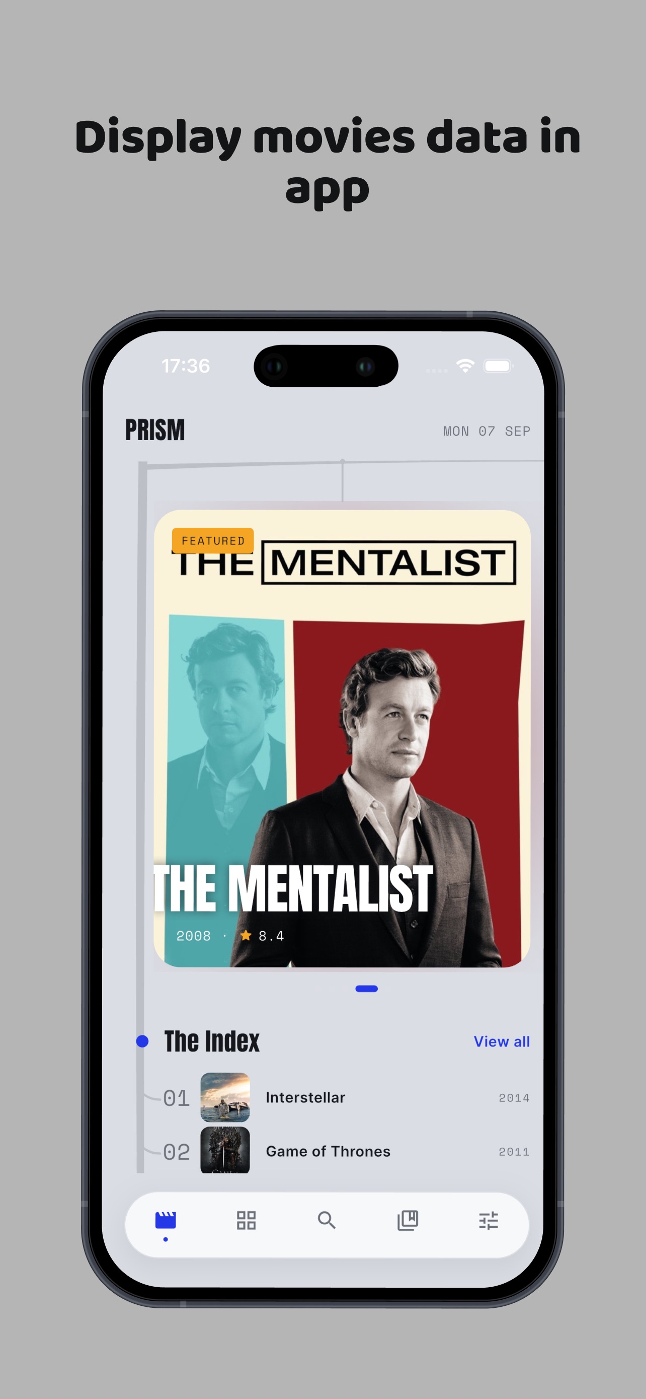 Screenshot 1 of Prism: Movie Tracker & Reels