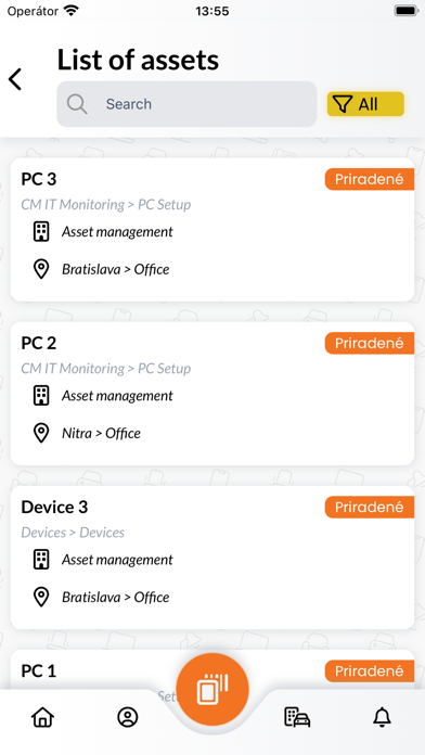 CDESK Asset Inventory Screenshot