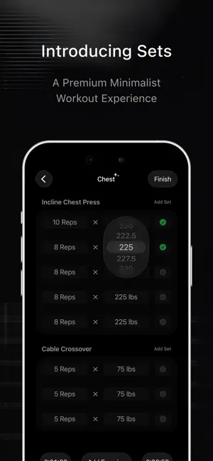 Sets Workout App screenshot 1