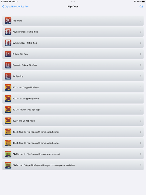 Digital Electronics Pro iPad screenshot