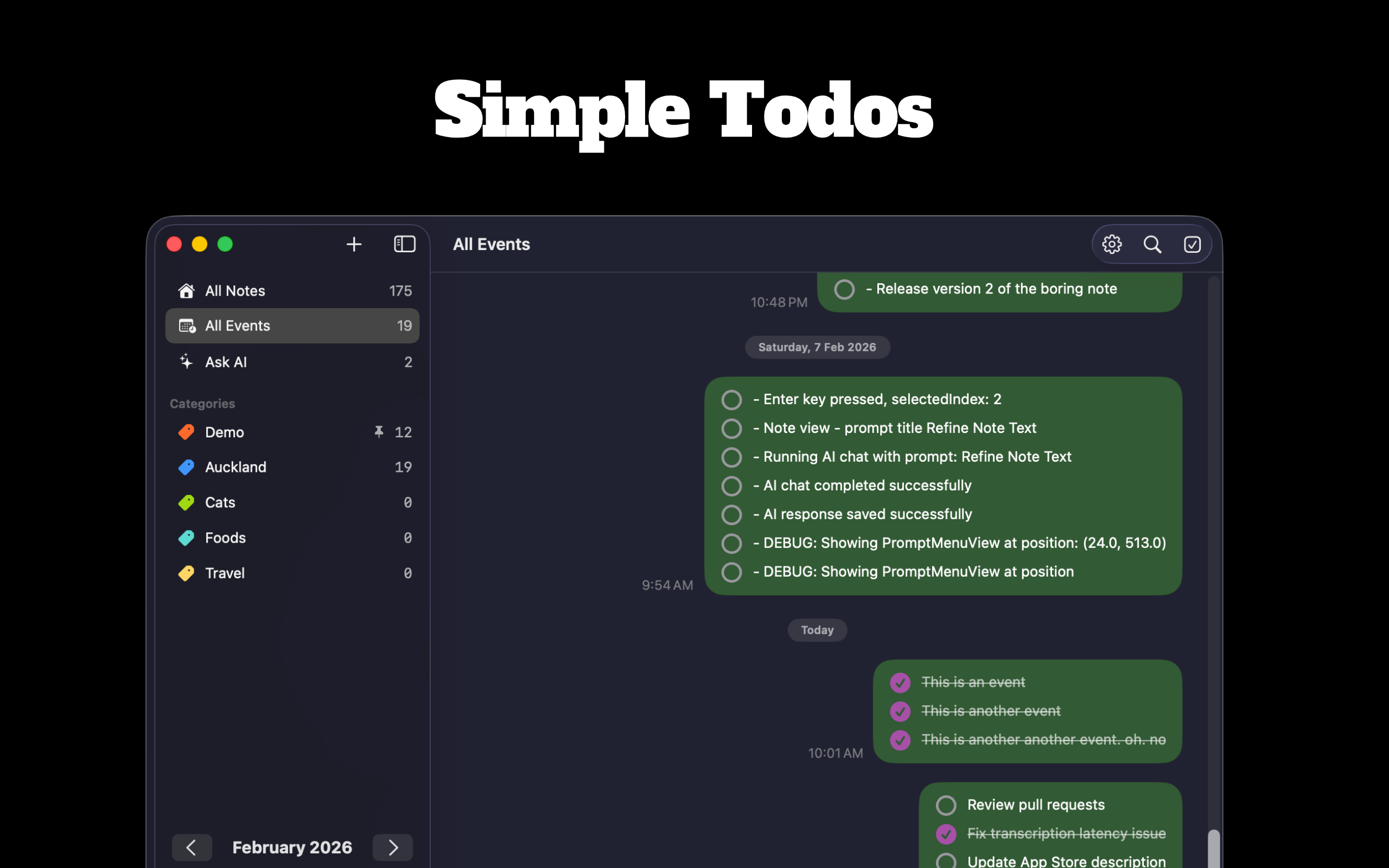 BoringNote – Chat Style Notes
