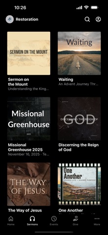 Restoration Church Salem iPhone screenshot