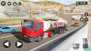 Oil Tanker Semi Truck Games 3D screenshot 2
