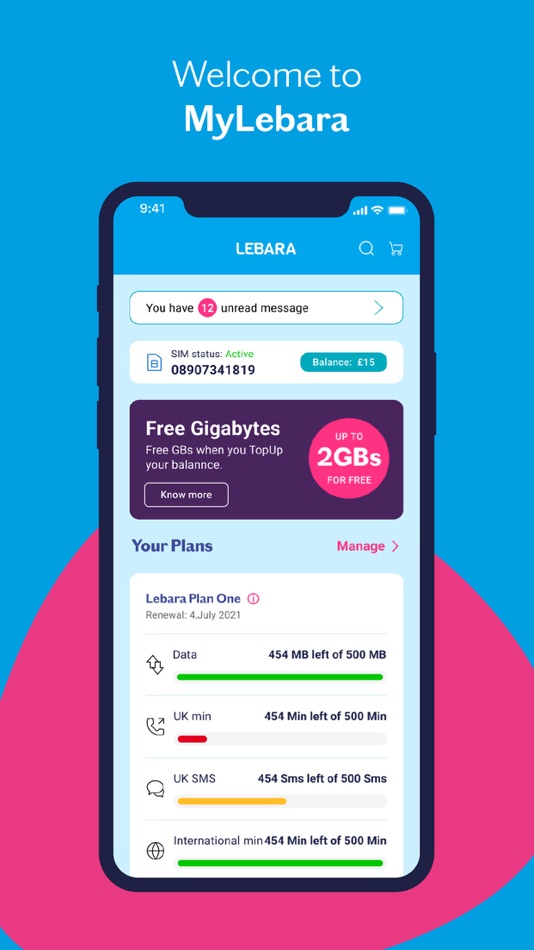 #1. MyLebara (iOS) Podle: Lebara Media Services