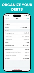 Debt Payoff Box: Snowball Plan screenshot