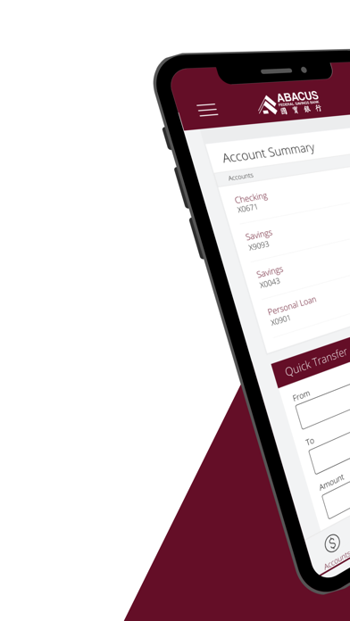 Abacus iMobile Banking Screenshot