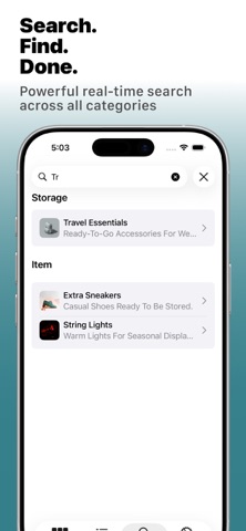 Chestly: Item Organizer iPhone screenshot