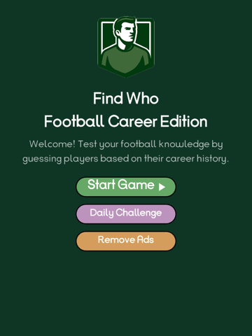 Guess The Player Football Quiz iPad screenshot