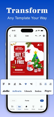 Social Media Post Maker - Ads iPhone screenshot
