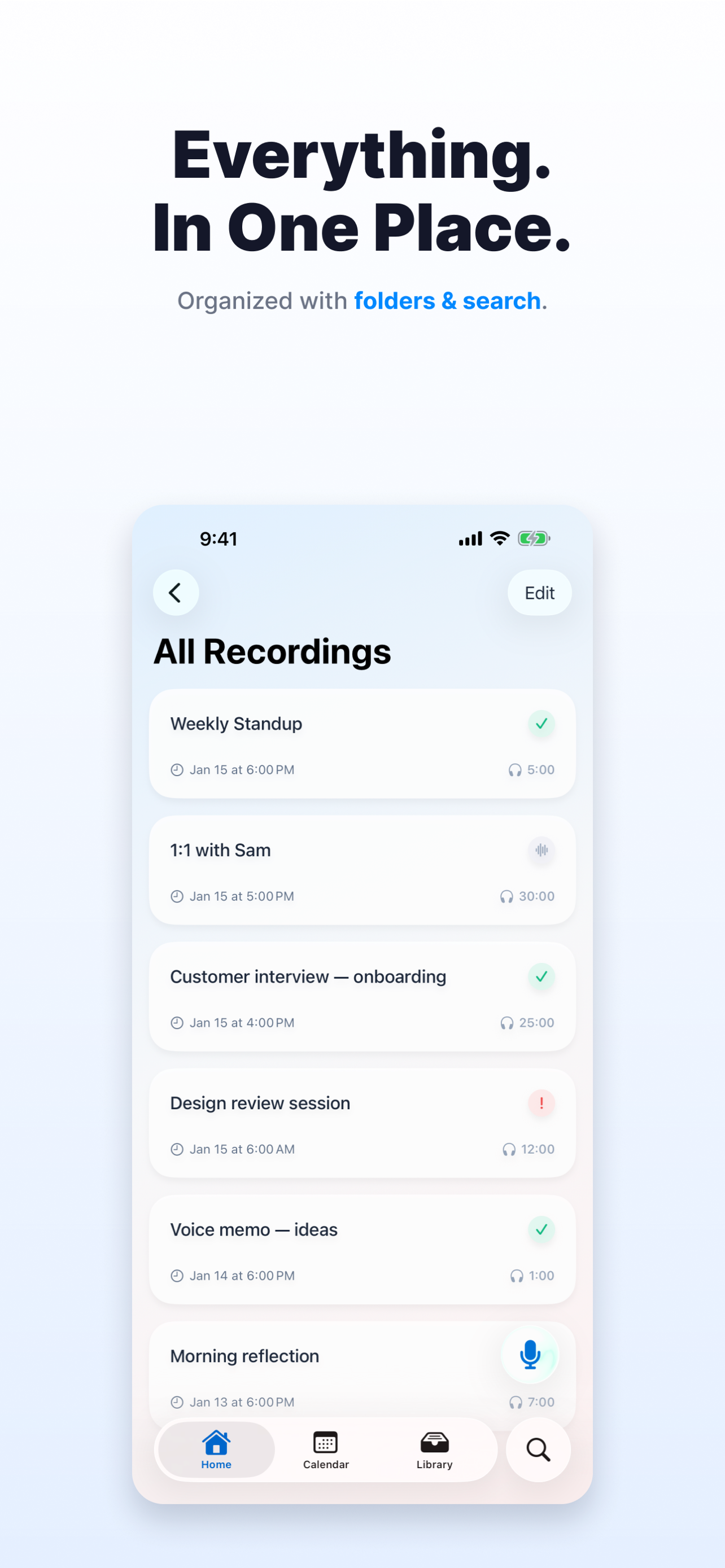 Cleio – Record, AI Summaries