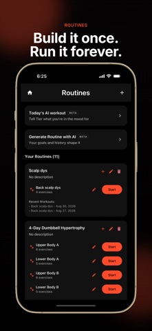 TIER: AI Gym Workout Ranking screenshot